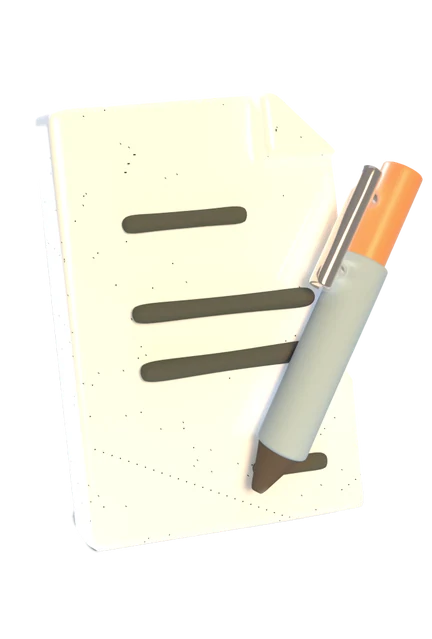 Contract and pen